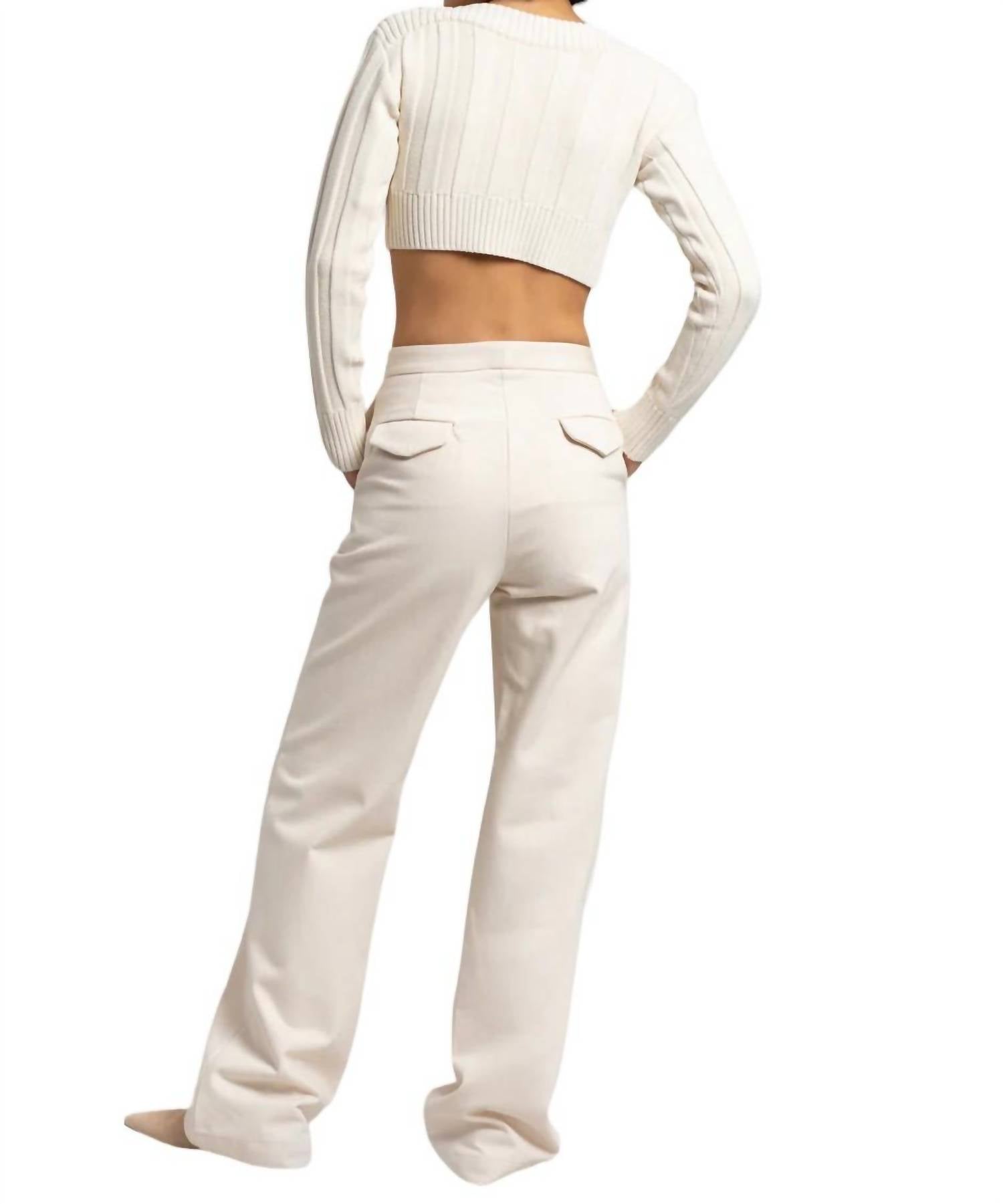 Matin - HIGH RISE SLIM PANTS