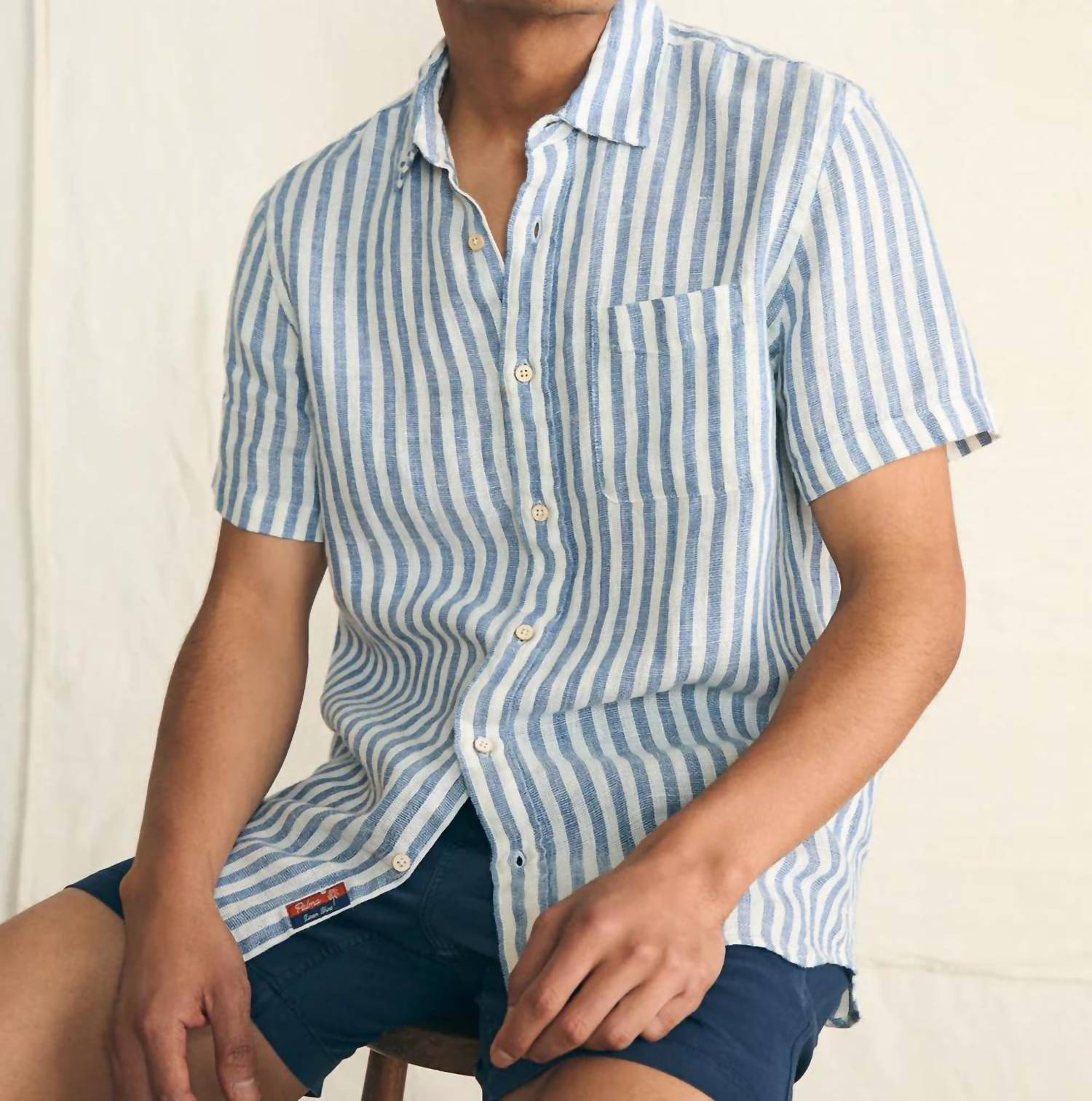 Faherty - Short-sleeve Palma Linen Shirt