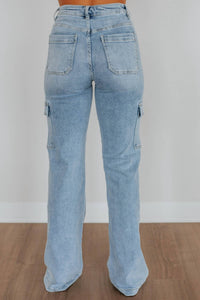 Risen - Cargo Straight Fit Jeans