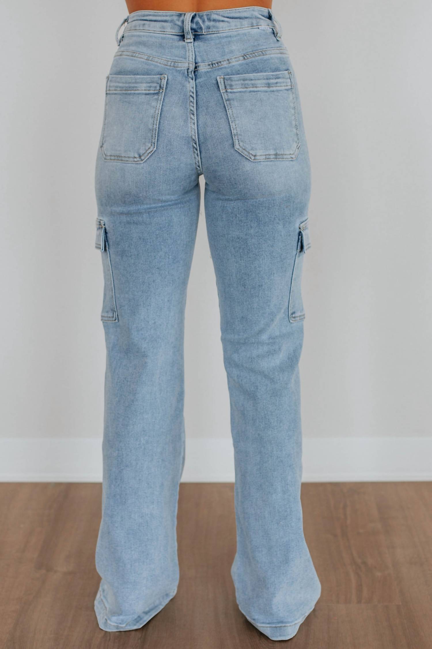 Risen - Cargo Straight Fit Jeans