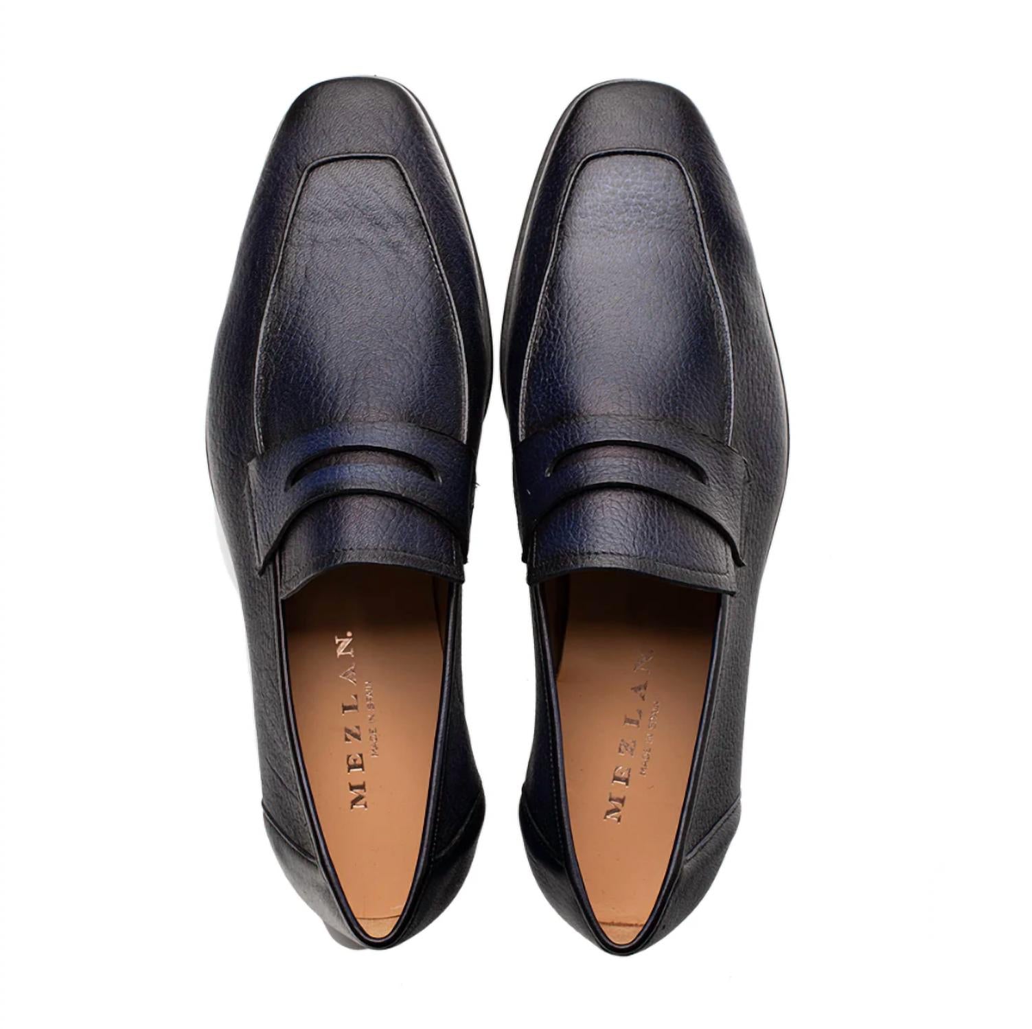 Mezlan - Deerskin Penny Loafer Black