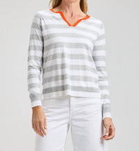 Zaket & Plover - Stripe Henley Top