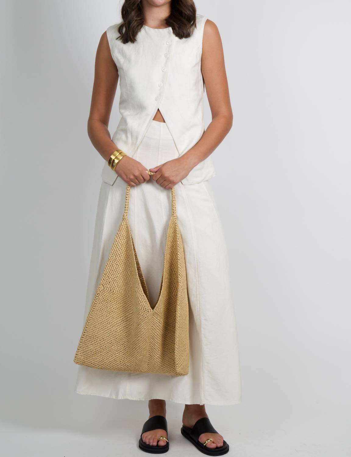 sundays Isolde Vest in whisper white 1 - women's jacket