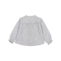 Búho - Girl's Hello Embroidered Stripes Blouse