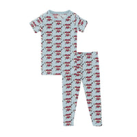 Kickee - Boy's Short Sleeve Pajama Set