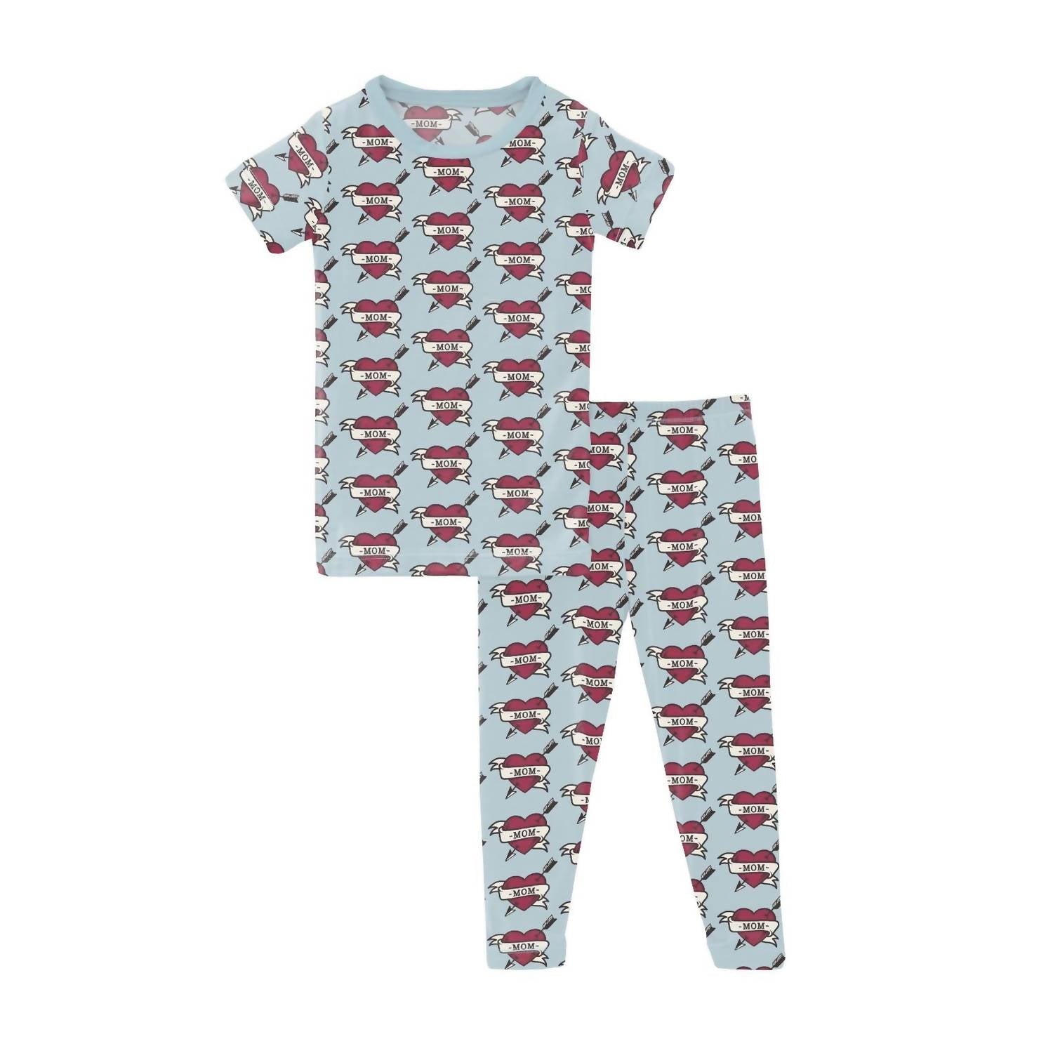 Kickee - Boy's Short Sleeve Pajama Set