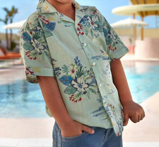 Mayoral - Short Sleeve Button Down Shirt