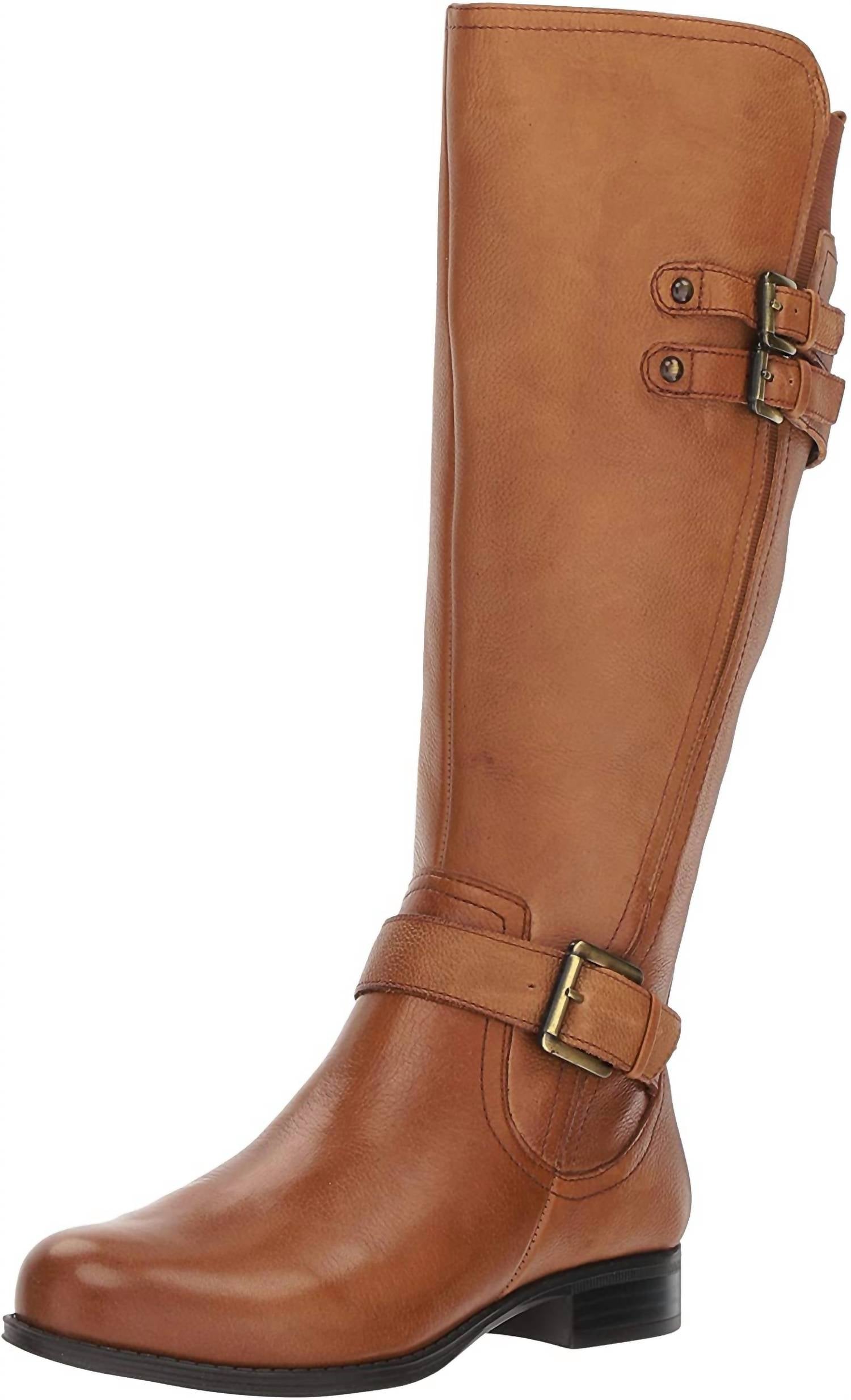Naturalizer Women's Jessie Regular Calf Riding Boot in banana - women's shoe - detail view