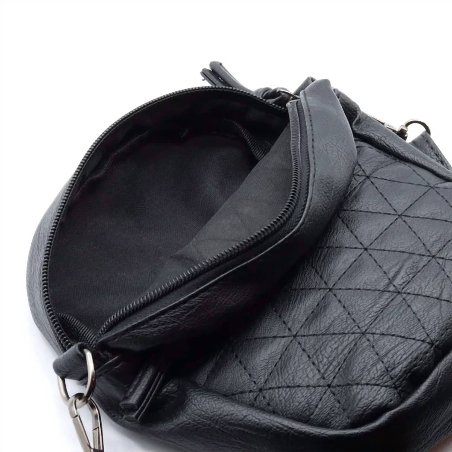 Selini New York - Women's Vegan Leather Diamond Quilt Mini Crossbody Bag