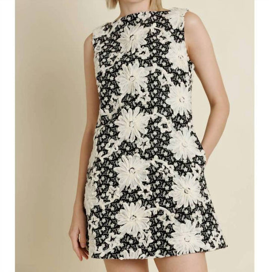 Aureum - Andie Embroidered Twill Mini Dress