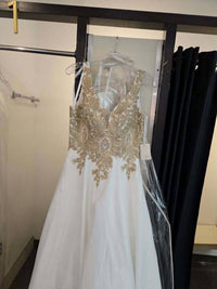 Karishma Creations - Women's Elegant Formal Dress With Lace Appliqué
