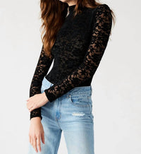 STEVE MADDEN Cassi Bodysuit in black - women's shirt