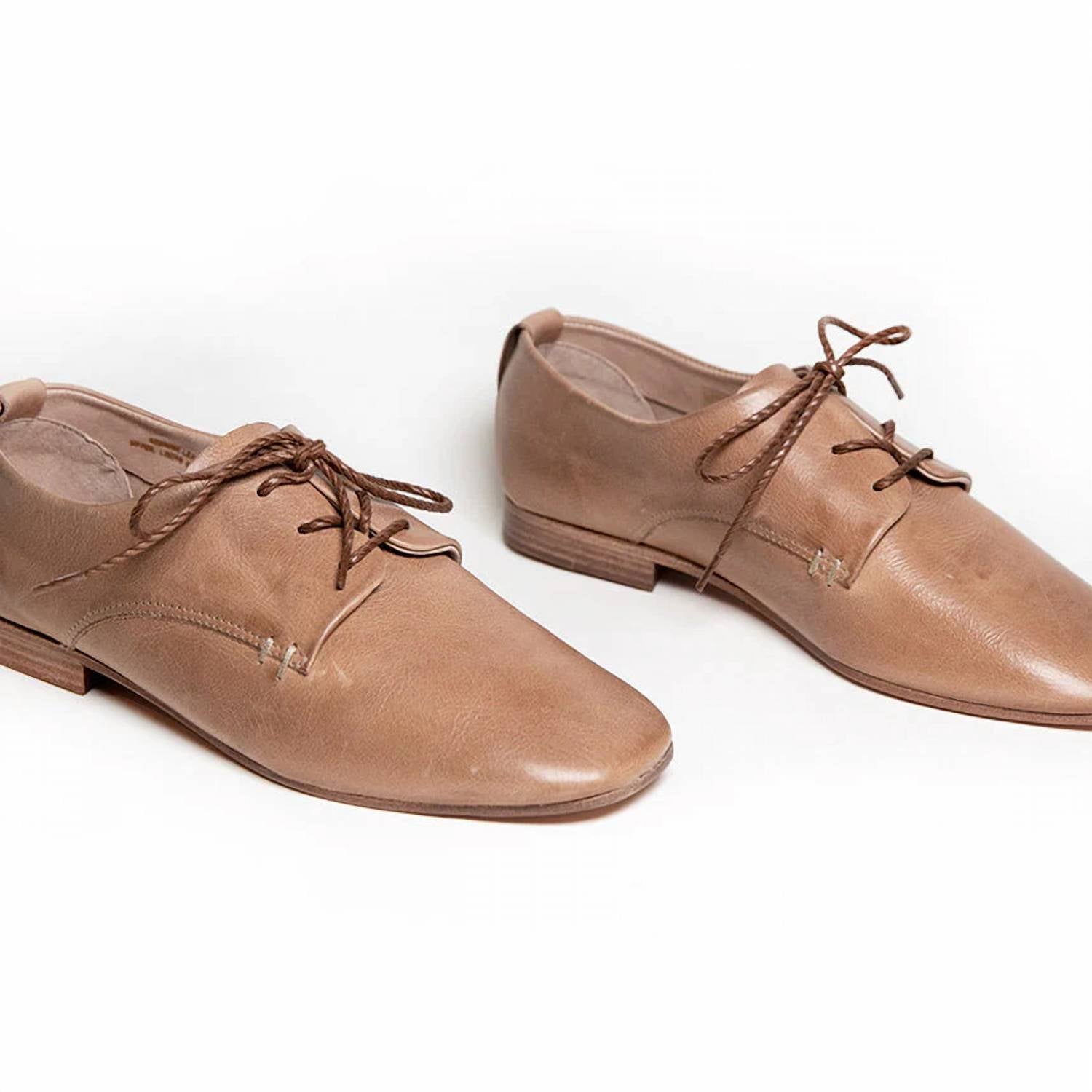 Either/Or - Women's Square Toe Vegetable-tanned Oxford Shoes