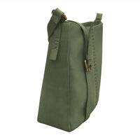 ILI New York Urbano Bucket Bag in sage - women's bag - detail view