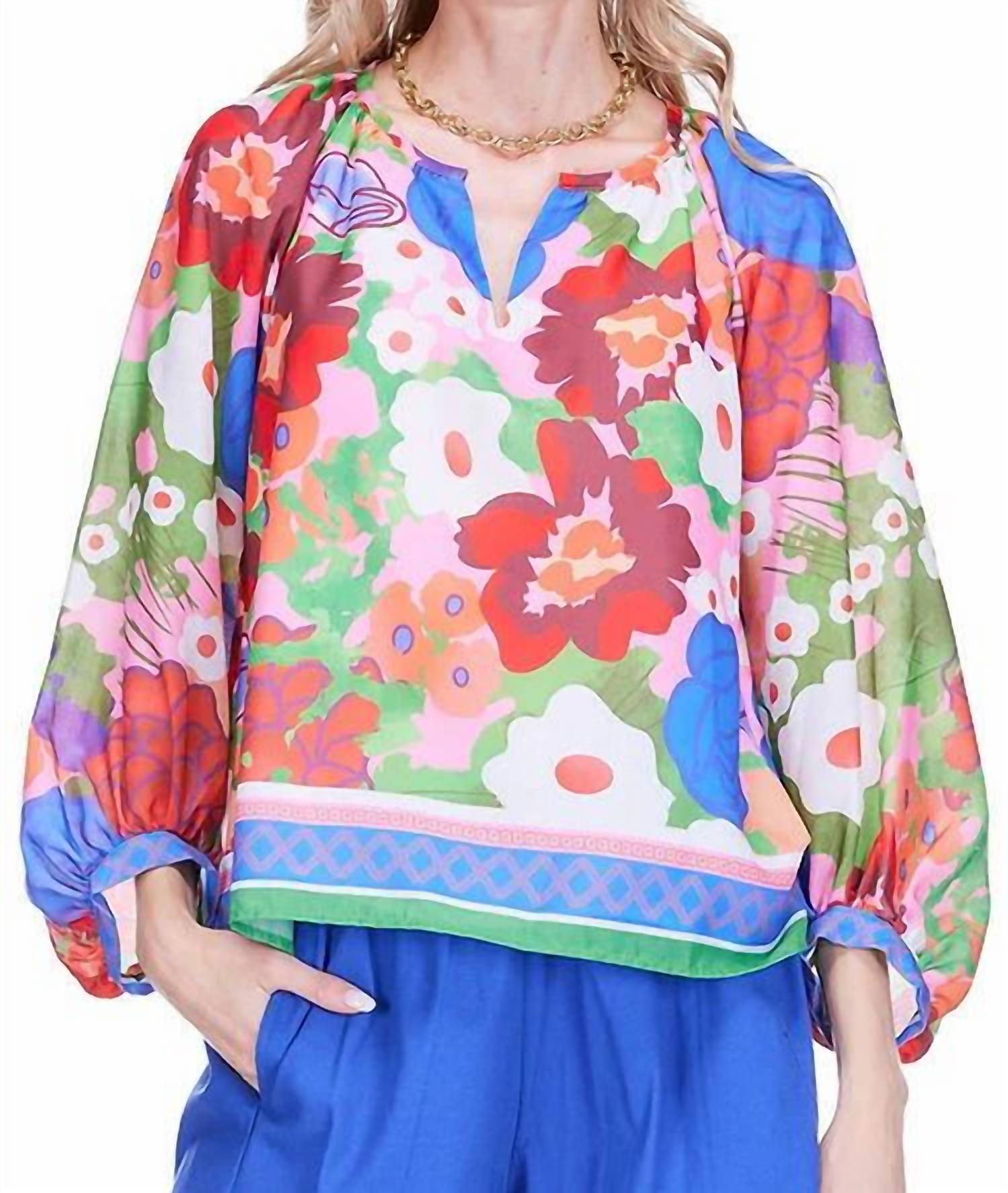 Joy Joy - Peasant Bishop Sleeve Top