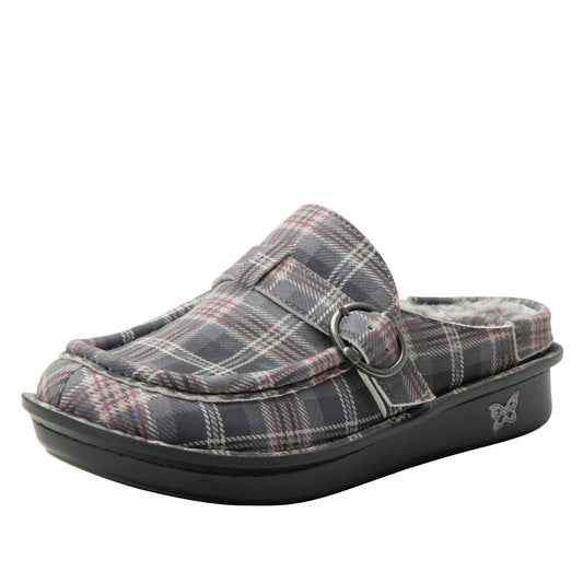 Alegria - Women's Brigid Plaid Leather Mules