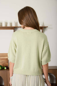Blu Pepper - Rachel Short Sleeve Knit Cardigan