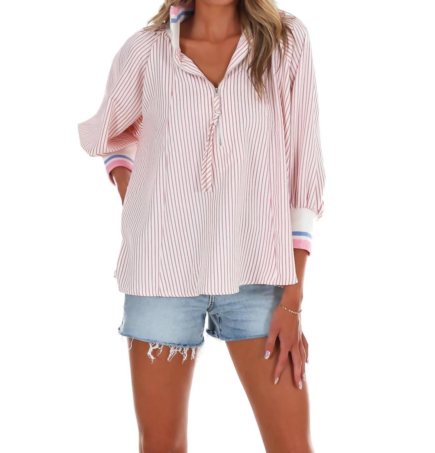 She + Sky - Women's On Repeat Stripe Top