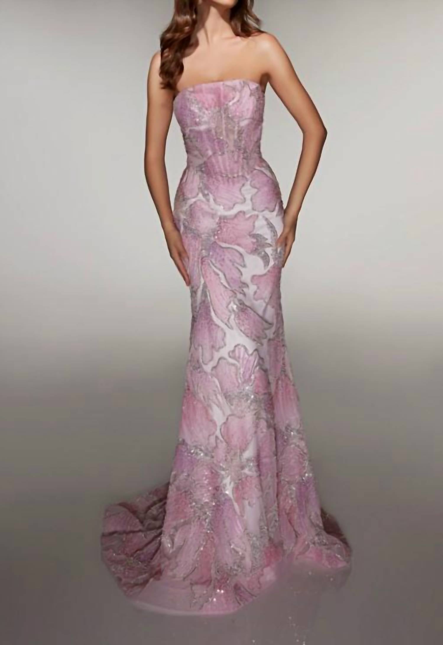 Alyce Paris - Strapless Beaded Evening Gown