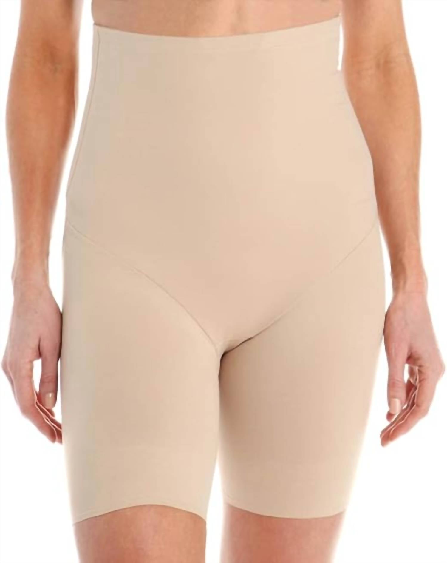 TC Fine Intimates Back Magic Luxury Hi Waist Thigh Slimmer in nude - women's intimate