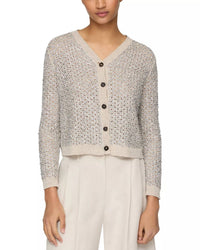 Lafayette 148 - Button Front Foil Cardigan