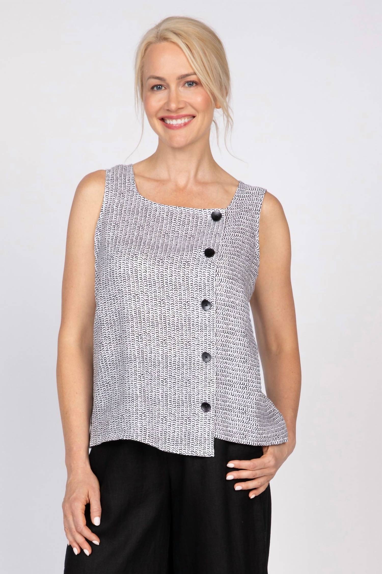 Olivia By Habitat - Flax Stripe To The Left Tank