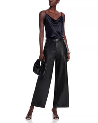 LUCY PARIS Adler Faux Leather Pants in black - women's pants - view 4