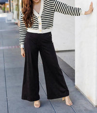 Mustard Seed - Influenced Suede Wide Leg Pants