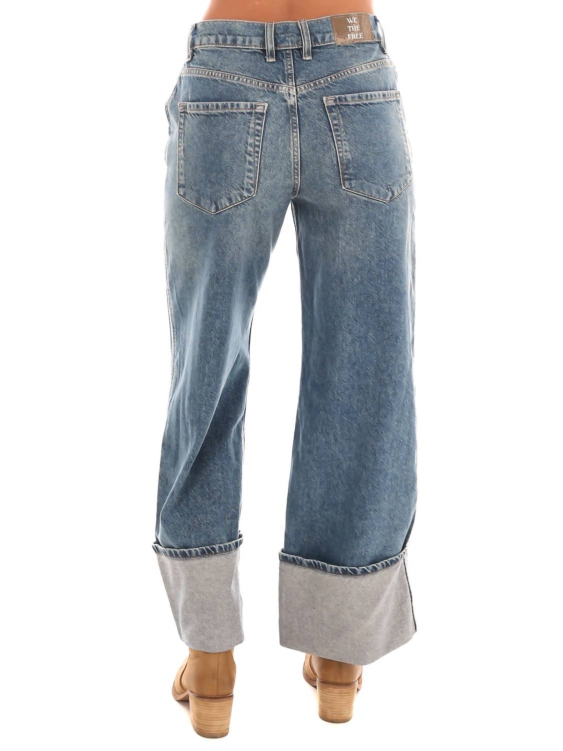 Free People Final Countdown Mid Rise Jeans in zero - women's jeans - alternate view