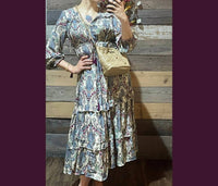 Floral Paisley Boho Chic Maxi Dress