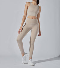 HEROINE SPORT High Support Vital Legging in taupe - women's pants