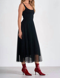 Elan - Women's Maxi Tank Tulle Dress
