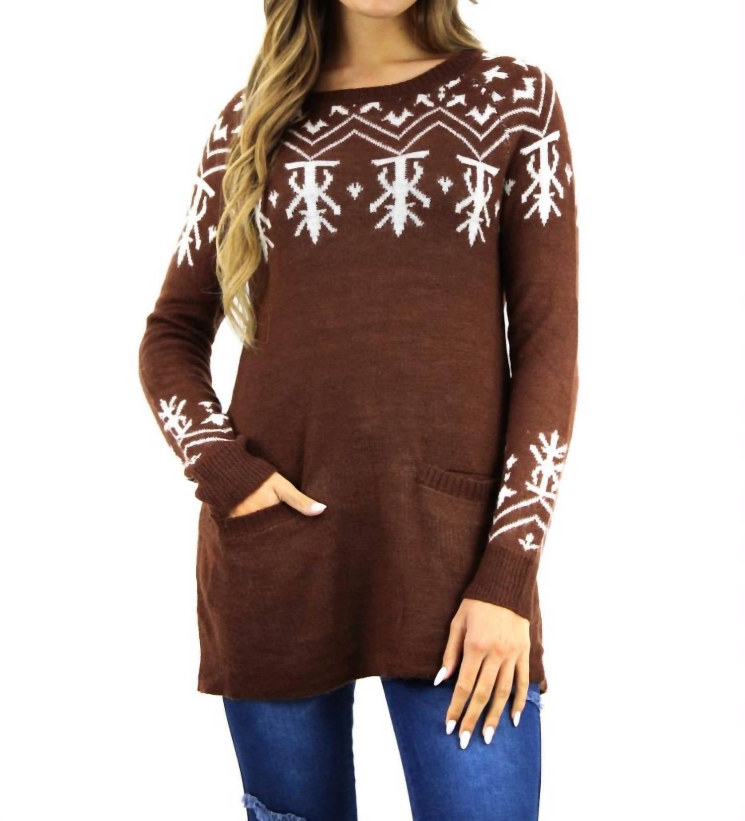 Corner 123 - Abstract Designed Christmas Sweater
