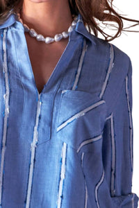 Finley - Ethnic Stripe Joni Popover Shirt