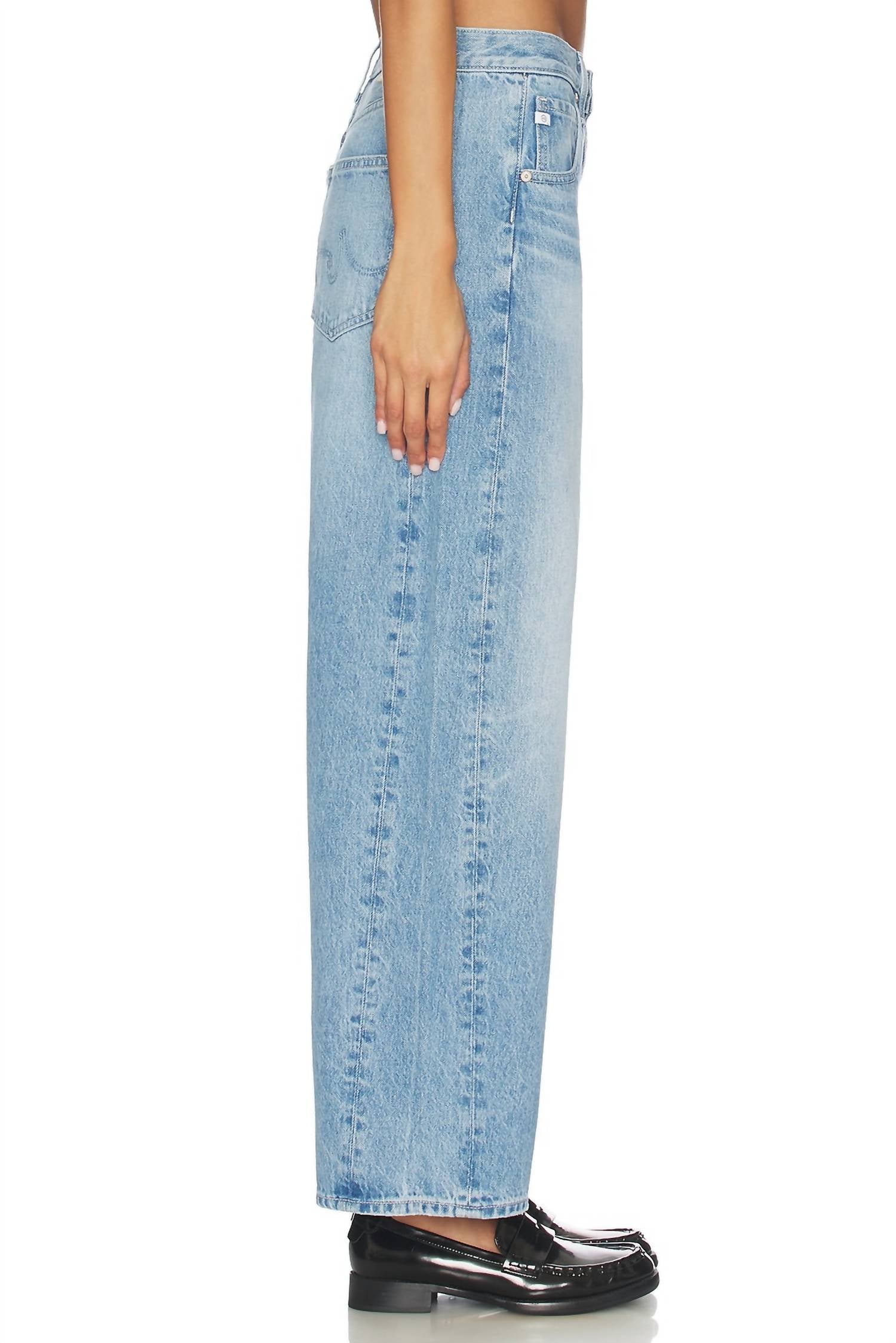 AG Jeans Hattie High Rise Barrel Jeans in blueprint - women's jeans - view 4