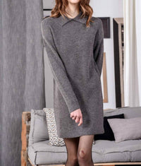 RIB KNIT TUBE DRESS