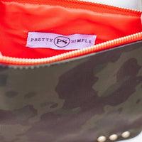 Pretty Simple - Camo Clutch With Zipper