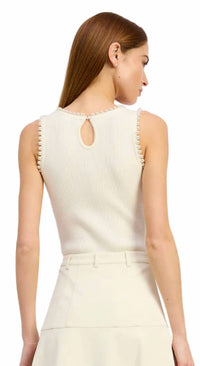 En Saison - Pearl Embellished Roza Knit Bodysuit