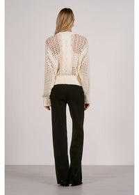 Elan - Open Knit Crewneck Sweater