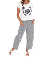Blu Pepper - Women's Seaside Stitch Sweater