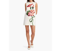 Leo Lin - Yvonne Applique Floral Mini Dress