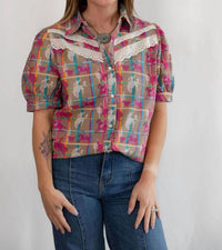 2Flyco - Posse Short Sleeve Western Top
