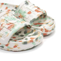 HUNTER Women's Bloom Algae Marble Slide Sandals in white - women's shoe - view 6