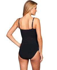 Kallure - DD-Cup Twist Front Underwire One Piece Swimsuit
