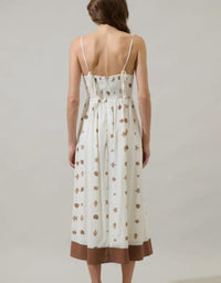 Sugarlips - Cerise Shells Senia Flowy Midi Dress