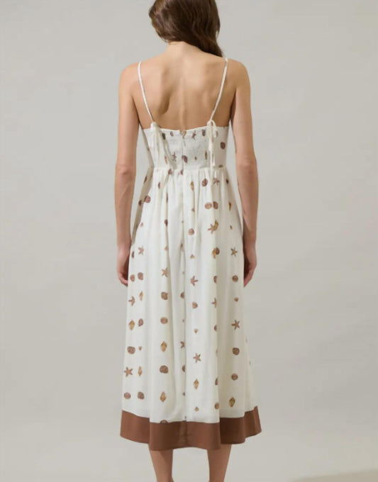 Sugarlips - Cerise Shells Senia Flowy Midi Dress