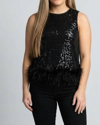 Entro - Feathers & Sequins Tank