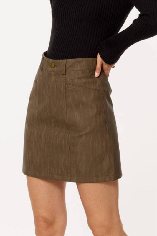 Q2 - Rowan Leatherette Mini Skirt