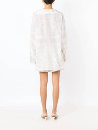 Valentino - Garavani Geometric-print Silk-cotton Shirt