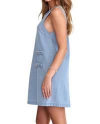 Entro - Lune Braided Detailed Sleeveless Sheath Dress
